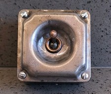 Restored Britmac Vintage Industrial Factory Light Switch Salvaged Reclaimed 