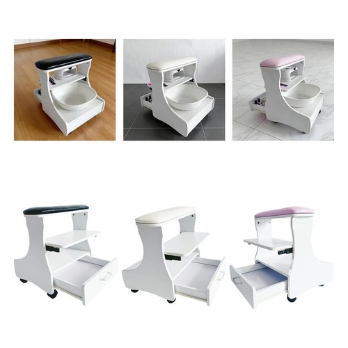 Pedicure foot rest with wheels - foot,
