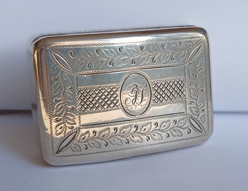 George iii silver snuff - silver, by