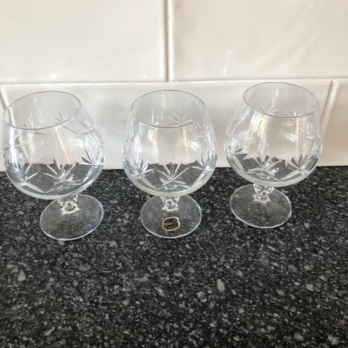 Vintage bohemia crystal brandy - bohemia,