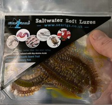 ARTIFICIAL - KING RAGWORM IN NATURAL FLAVOURED BAIT OIL X3  -  SEA FISHING BAIT