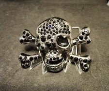Skull Cross Bones Belt Buckle