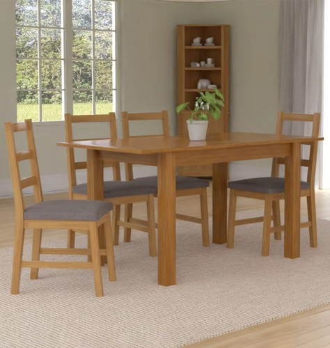Dining set extendable oak - extendable,