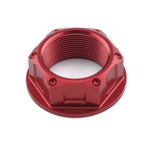 Aluminium flanged top - flanged, nut