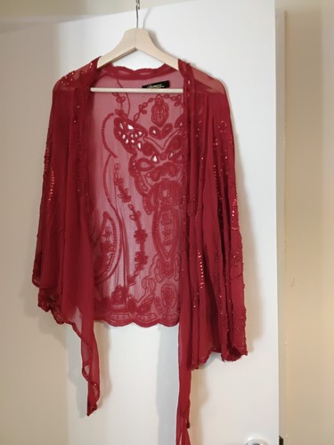 Sequin top scarlet red - , bell