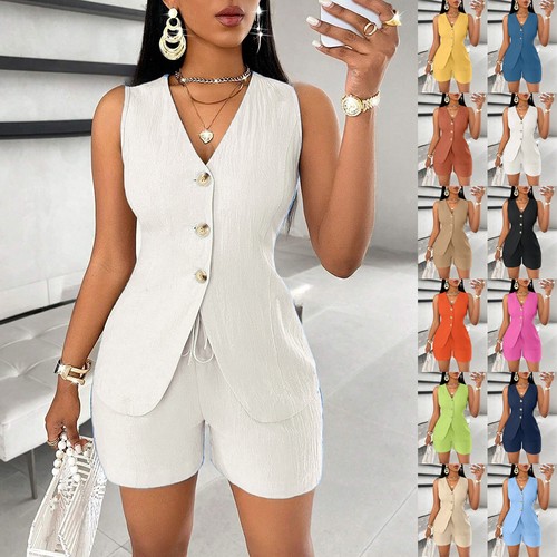 2pcs ladies suit - ladies, button