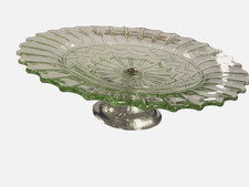 Vintage Art Deco Green Glass