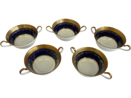 Aynsley georgian cobalt soup - georgian,