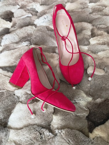 Kate spade suede pearl ankle - kate,
