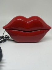 Vintage Eighties Kitsch Red Hot Lips Landline Telephone Novelty Pop Art