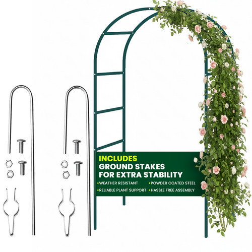 Garden arch with ground - arch, stakes