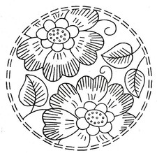 Vintage embroidery transfer - vintage,