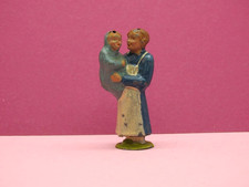 PIXYLAND F.KEW CO 1921-39 PRE-WAR RARE LEAD NANNY WITH BABY