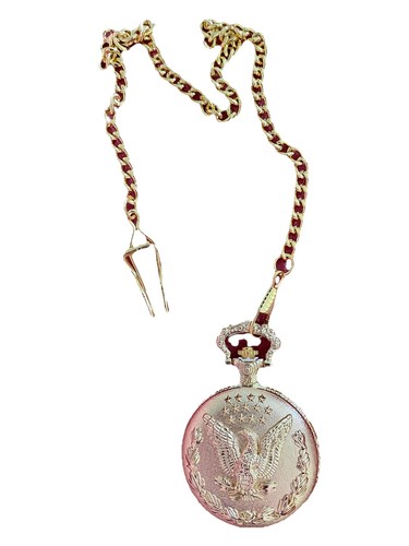 Vintage pocket watch gold tone - vintage,