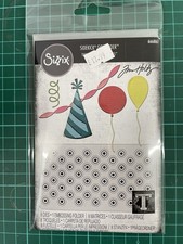 Sizzix • Vault Embossing Folder with Thinlits Die Set Celebrate by Tim Holtz 9pc