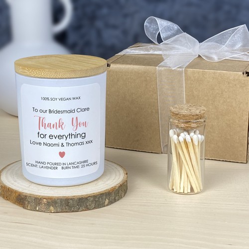 Personalised bridesmaid thank - personalised,