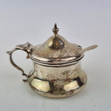 Antique Solid Silver Mustard