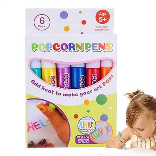 6pcs magic popcorn pens diy - diy, 3d