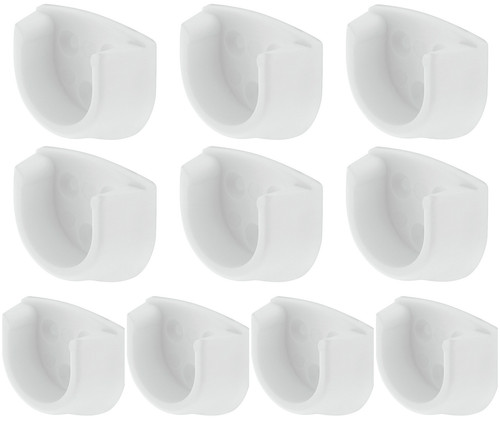 10x white rail end - 10x,