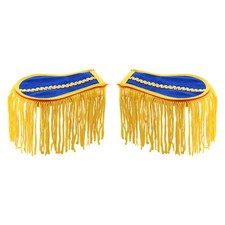 UK Adults Shoulder Boards No Sewing Tassel Epaulets Uniforms Costume Accessories