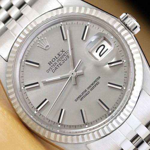 Rolex mens datejust gray - mens, dial