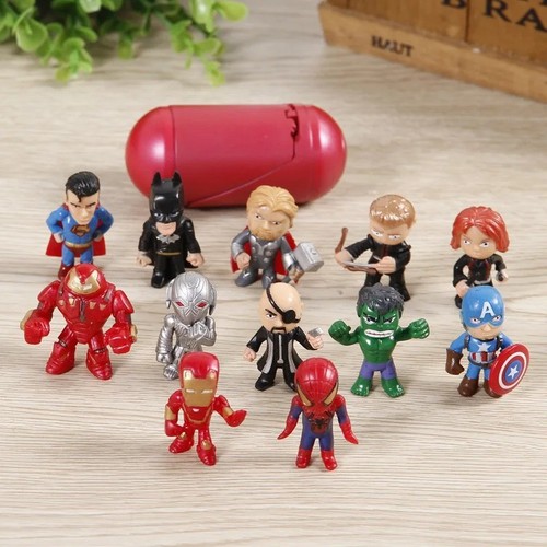 12pcs super hero - comic, mini