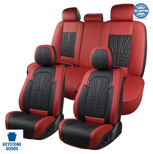 Leather car seat covers - leather, full