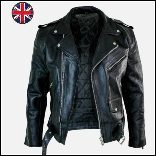 Men brando black biker - black,