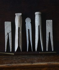 Vintage Wooden Clothes Pegs