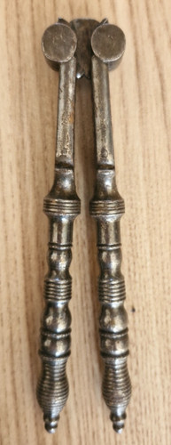 Rare antique ribbed lever - ribbed,