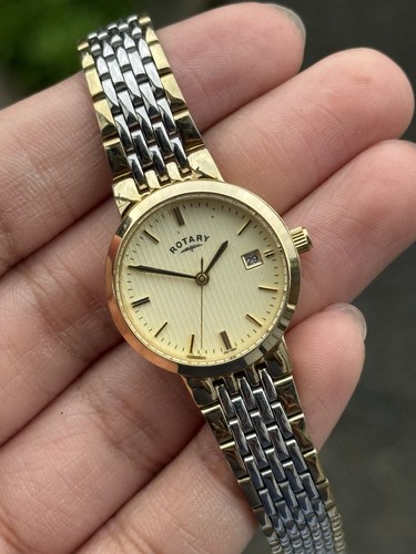 Rotary two tone date ladies - tone,