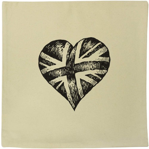 Union jack heart canvas - 'union,