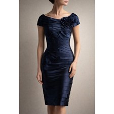 Tadashi Shoji Navy Satin