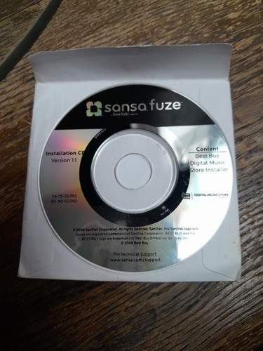 Sandisk sansa fuze instalation - sansa,