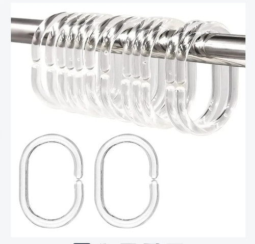 12pcs shower curtain hooks - curtain,