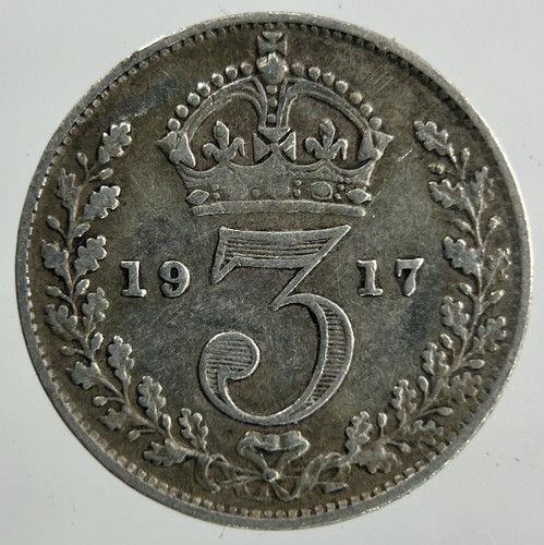 1917 george threepence - v,