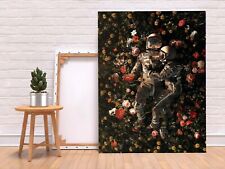 TWO COUPLE ASTRONAUTS SPACE