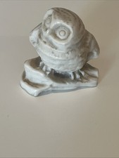 Snowy Owl Figurine Carved