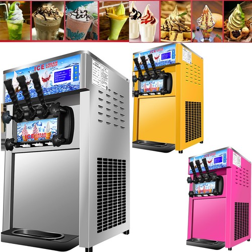 Commercial soft ice cream - soft, 3