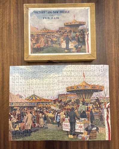 Vintage victory wooden jigsaw - vintage,