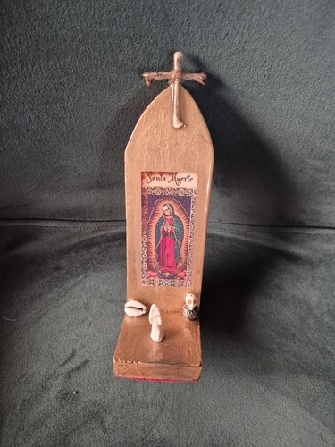 Santa muerte mini altar - altar,, bone