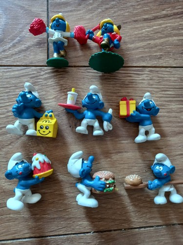 Smurf figures from - figures, mcdonalds