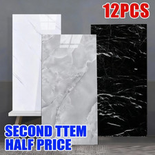 12X PVC Marble Tiles Wall