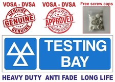 HEAVY DUTY TESTING BAY SIGN