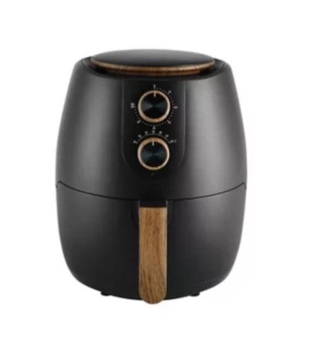 Black scandi air fryer - black,