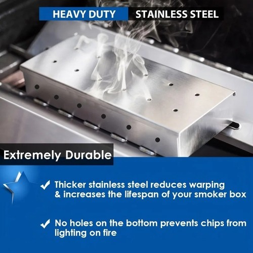 Bbq smoke box stainless steel - box,