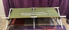 Genuine NATO Ex Military Folding Aluminium Army Cot Camp Bed - read description 