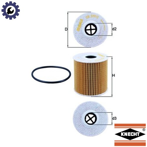 Oil filter 339 - 339/2d, for