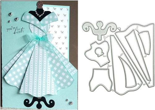 Dress metal die cuts - metal, cuts,
