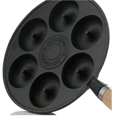 Cast iron mini doughnut pan - iron,